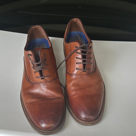 Vince Camuto Brown Leather mens Dress Shoes